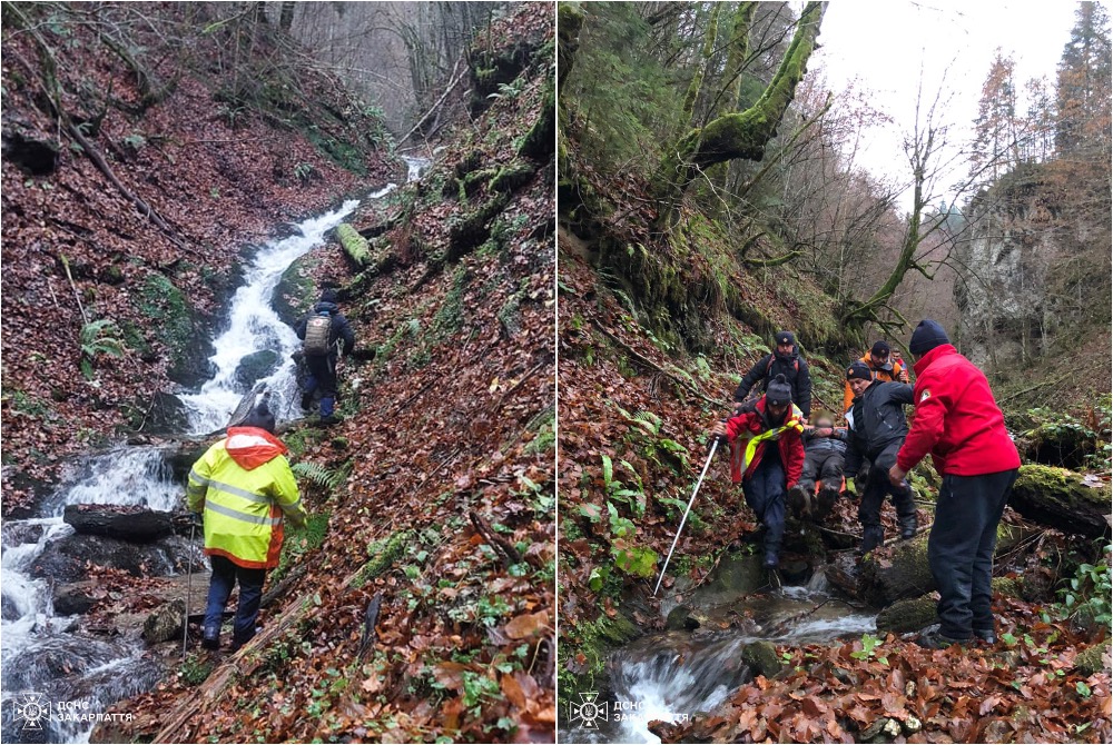 На Закарпатті врятували чоловіка, який блукав чотири дні у горах