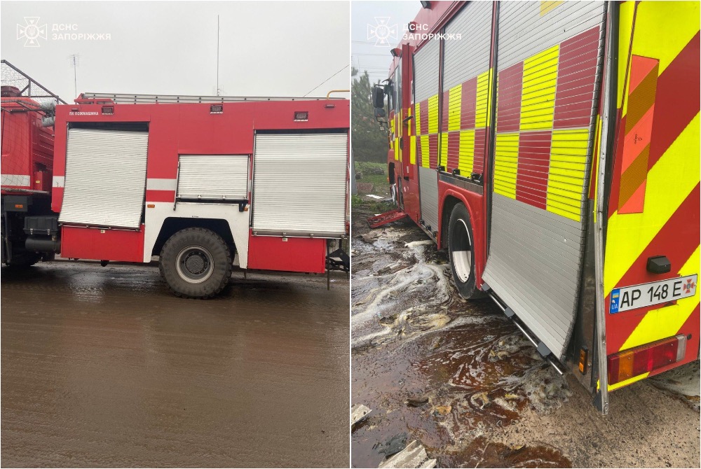 Росіяни атакували дроном пожежну частину в Запоріжжі