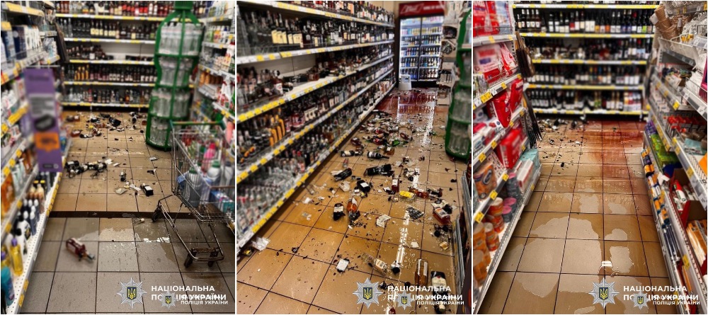 У Києві п’яний чоловік влаштував погром у супермаркеті