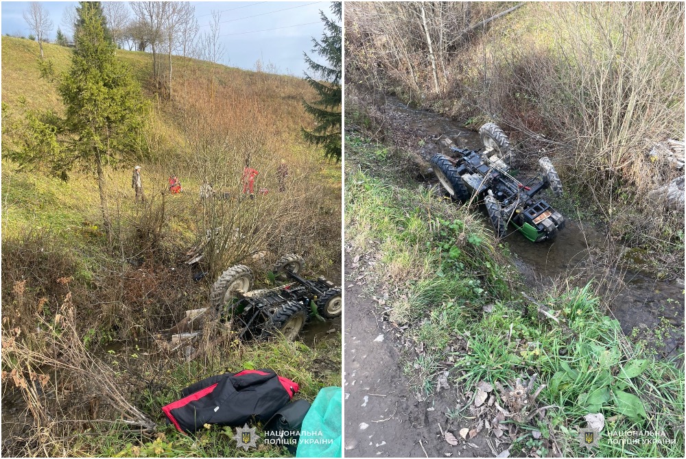 На Львівщині трактор з'їхав у кювет та перекинувся: водій загинув