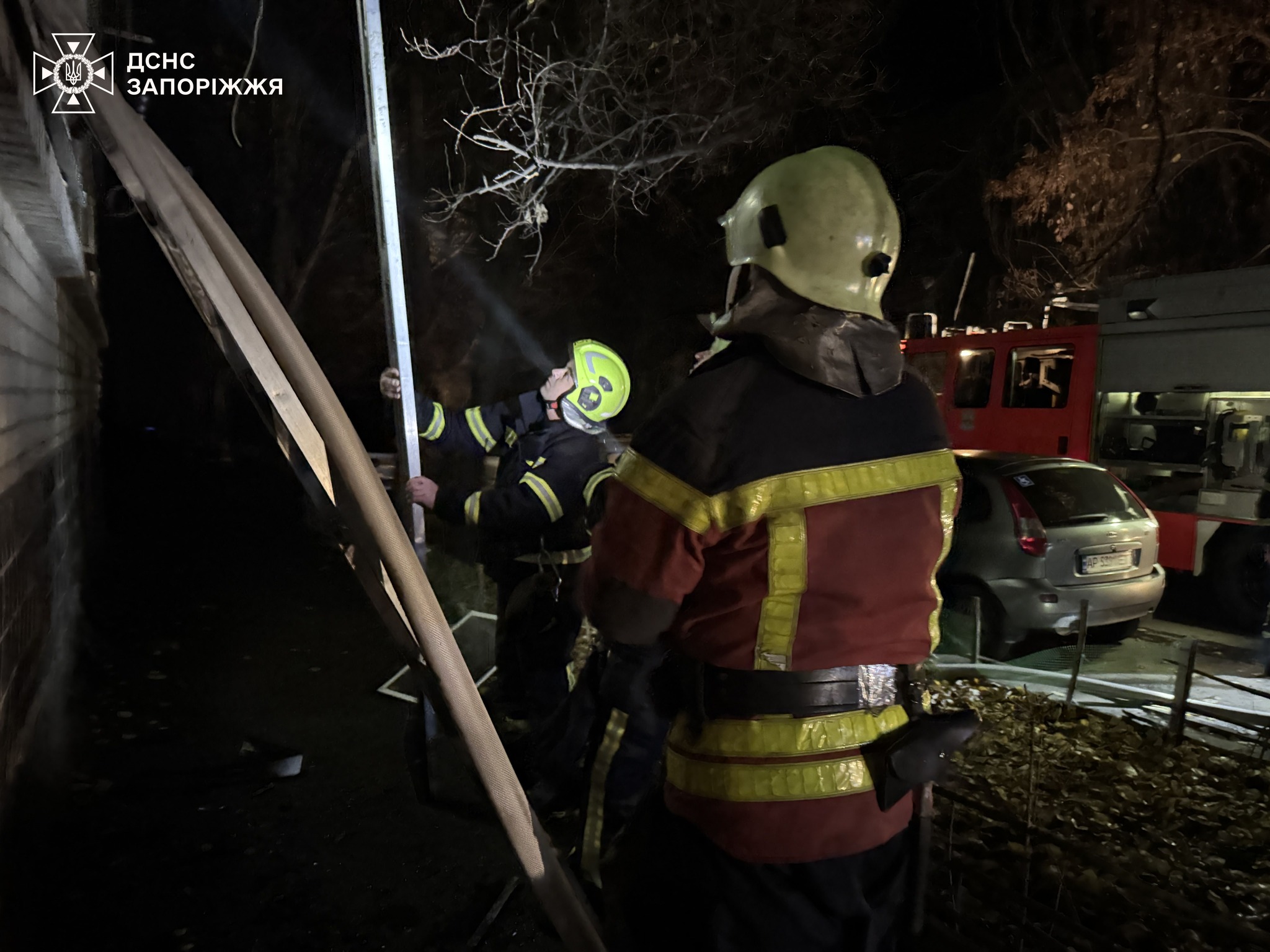 В Запорожье в результате ночного пожара погиб человек
