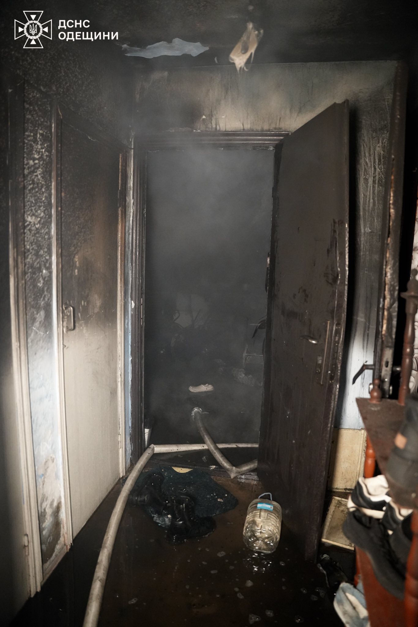 Пожар в общежитии в Одессе