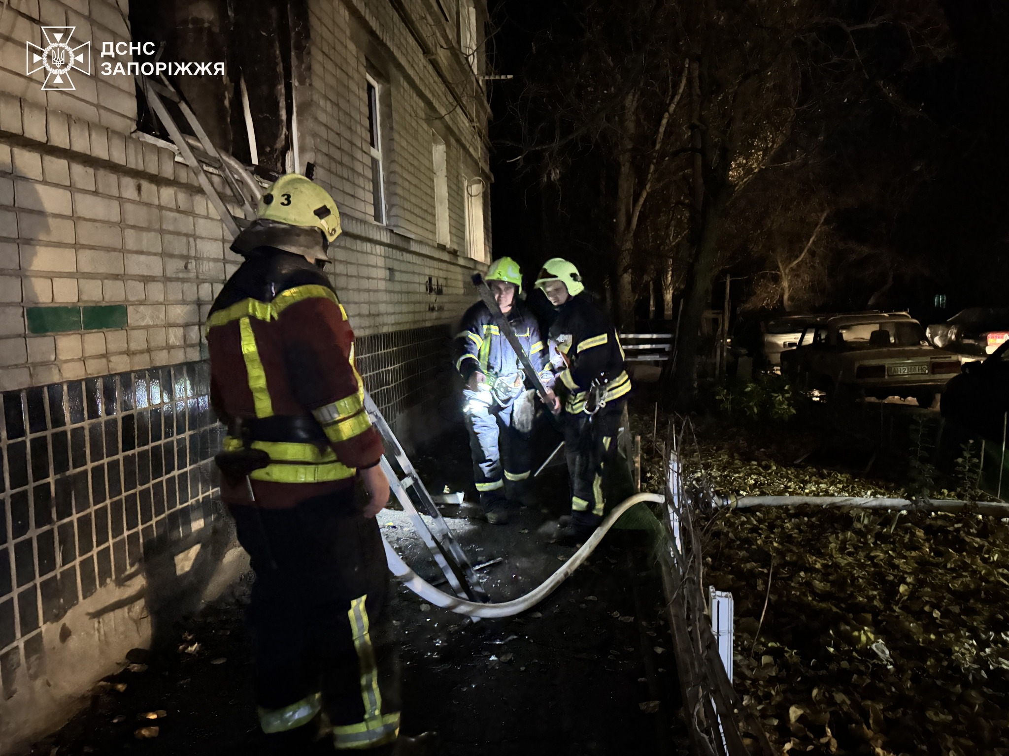 В Запорожье в результате ночного пожара погибла женщина