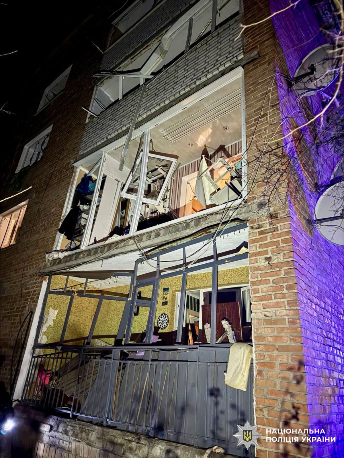 В полиции показали последствия российской атаки на Киевщину