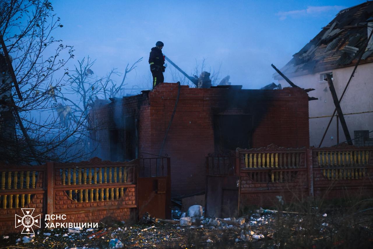 Последствия ночной атаки в Харьковской области: есть пострадавшие