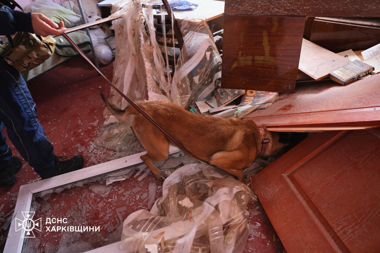 Последствия ночной атаки в Харьковской области