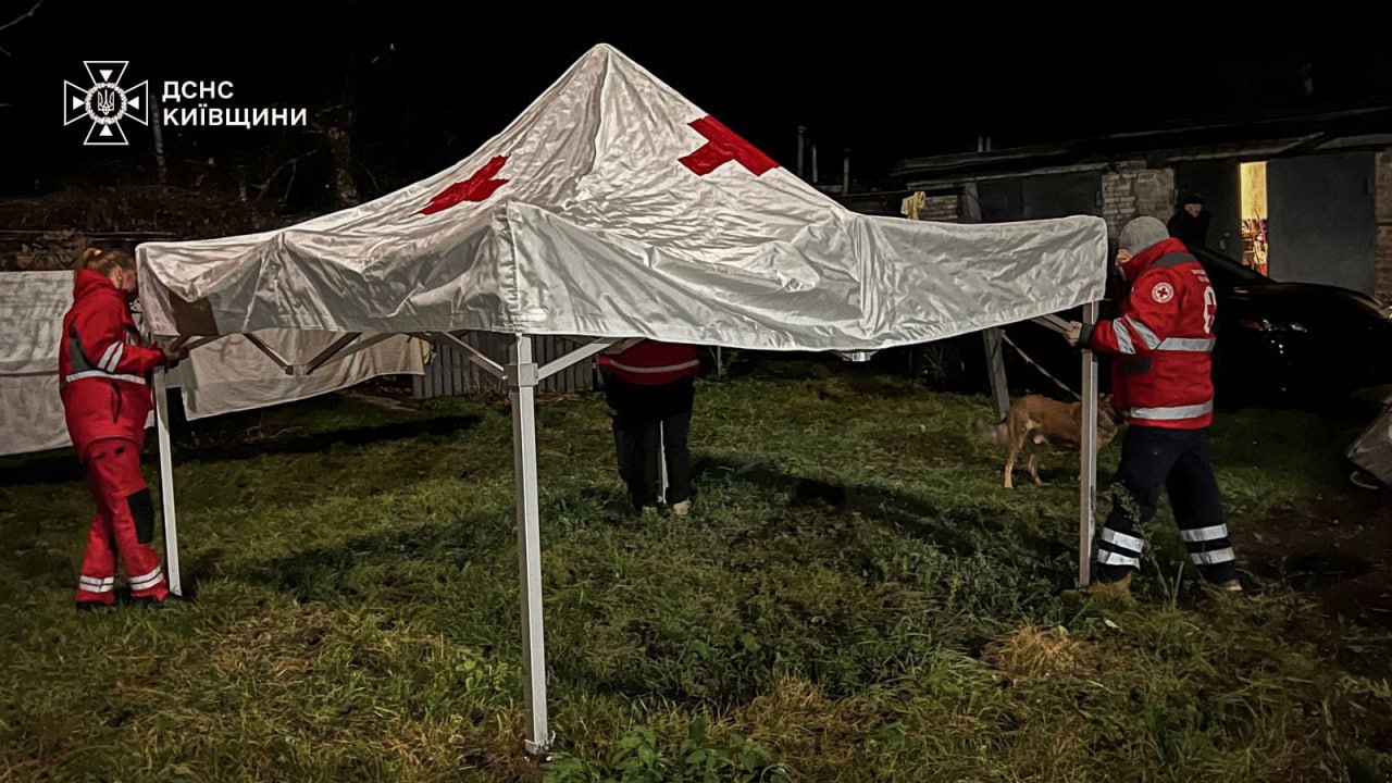 Последствия обстрела Киевщины