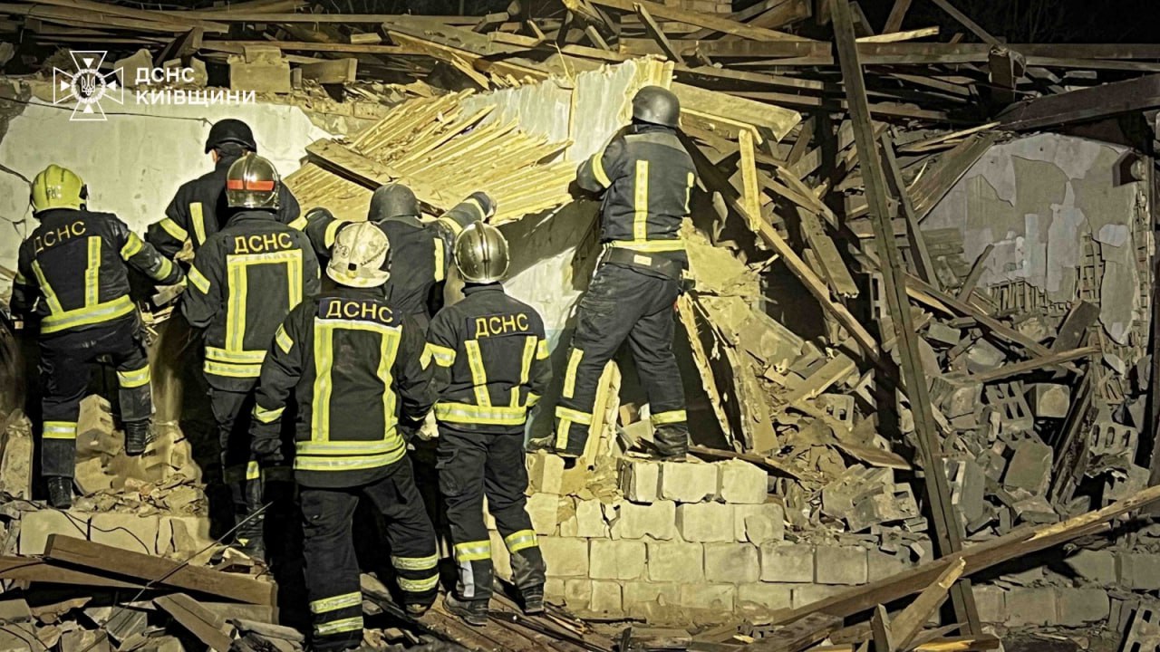 Последствия ночной атаки на Киевщину