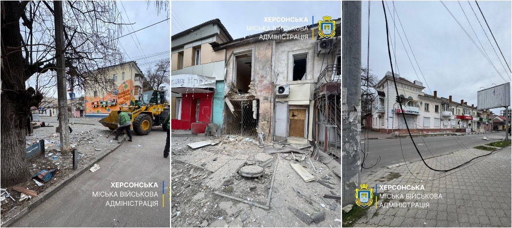 Россияне обстреляли центр Херсона: последствия