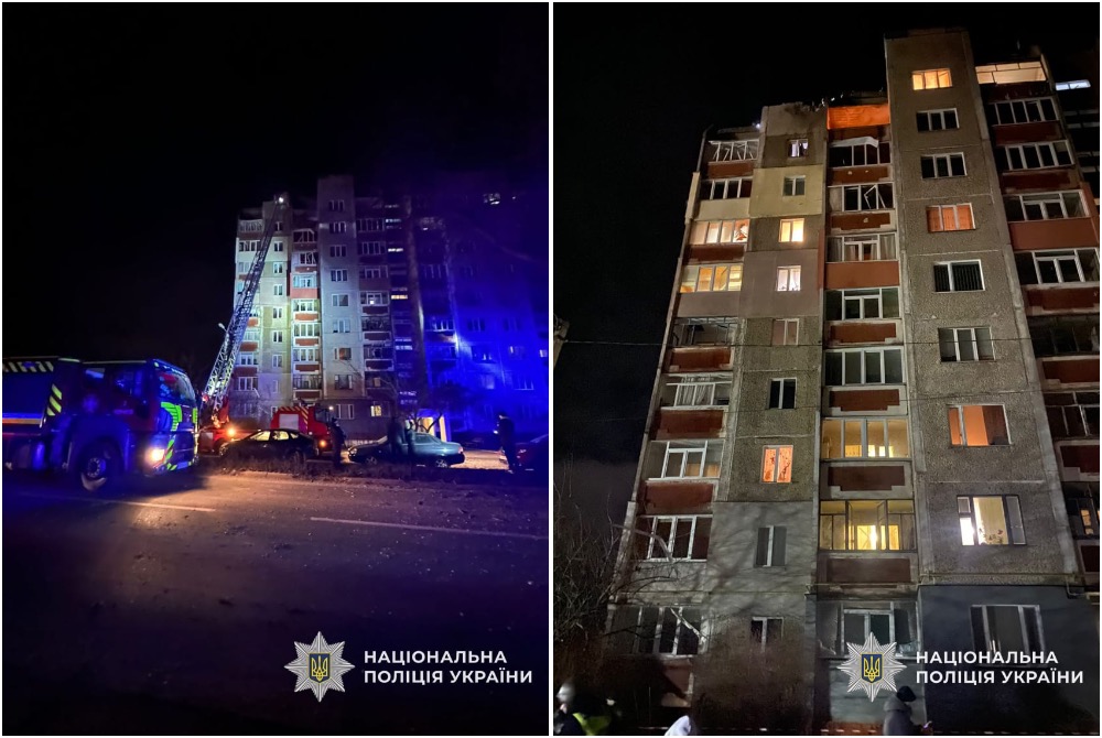 Атака дронів на Чернігів: є влучання в багатоповерхівку