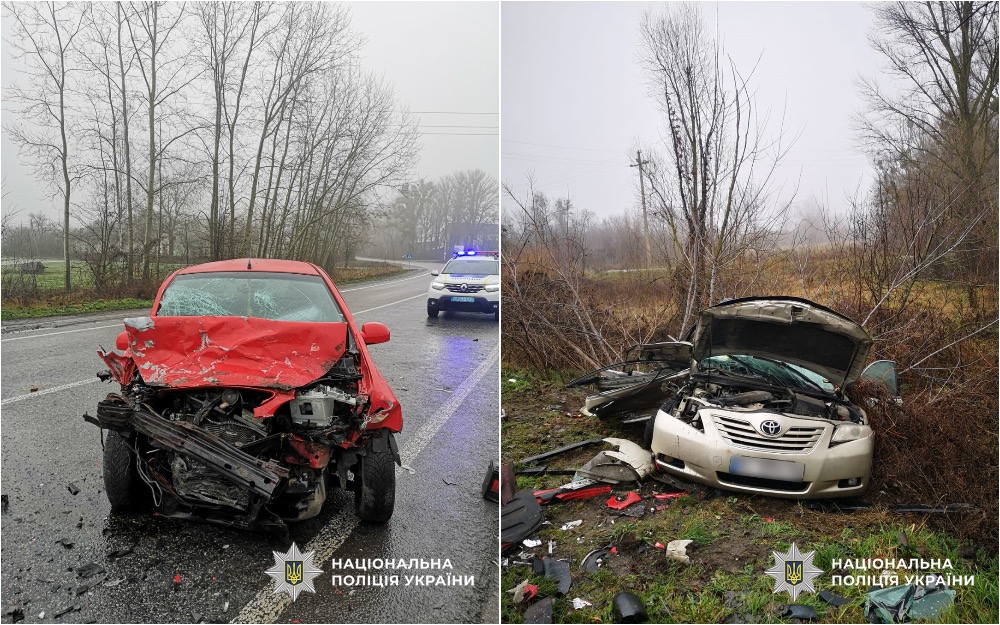 На Черкащині в ДТП травмувалися п'ятеро людей, серед них – дві дитини