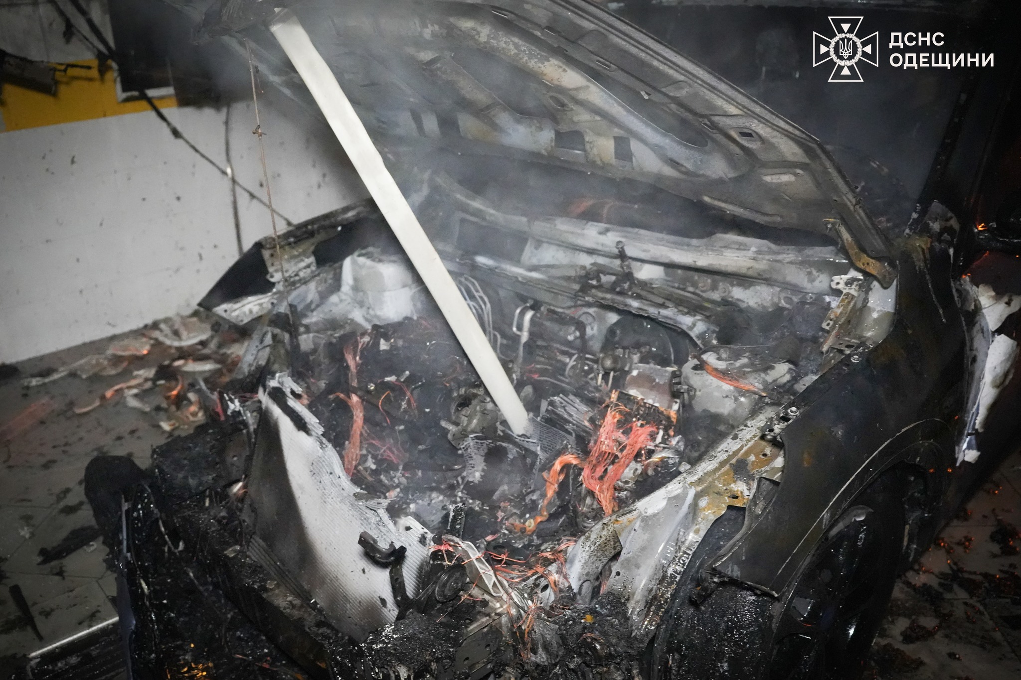 В Одессе произошел пожар на СТО