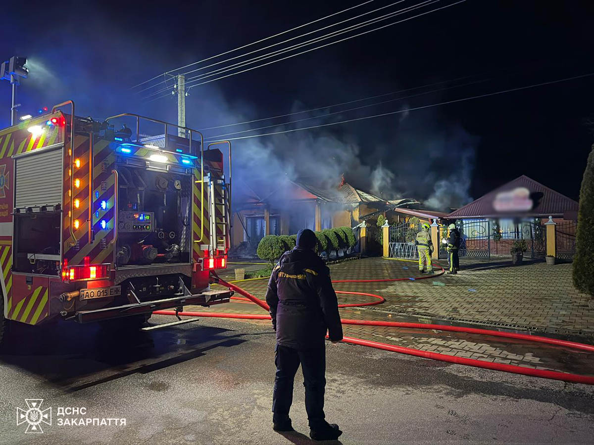 Пожар на Закарпатье: горел ресторан