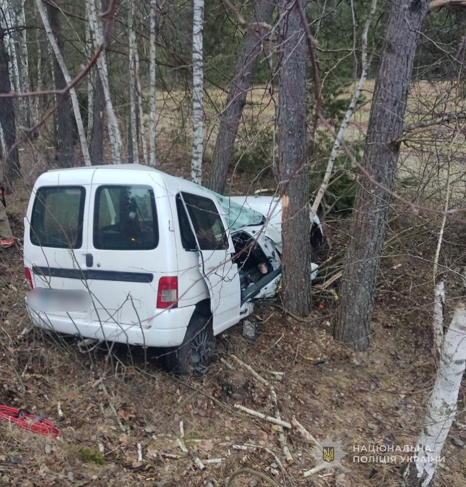 На Волыни легковушка съехала с дороги и врезалась в дерево: есть погибшая