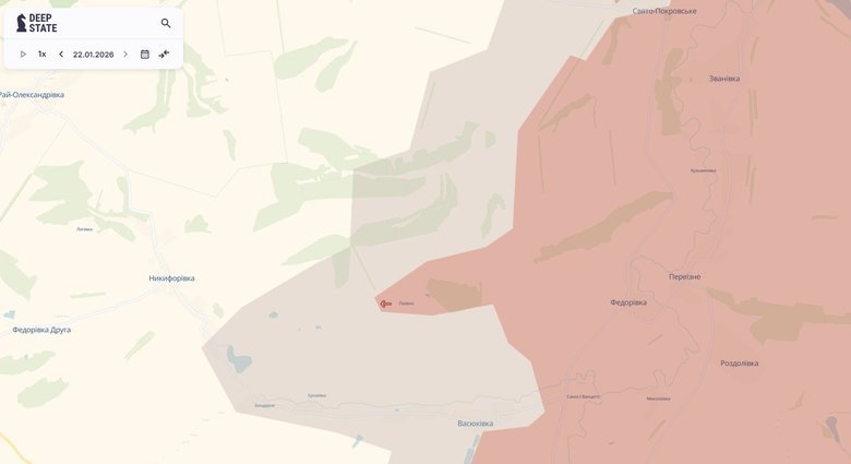 Продвижение россиян возле Федоровки
