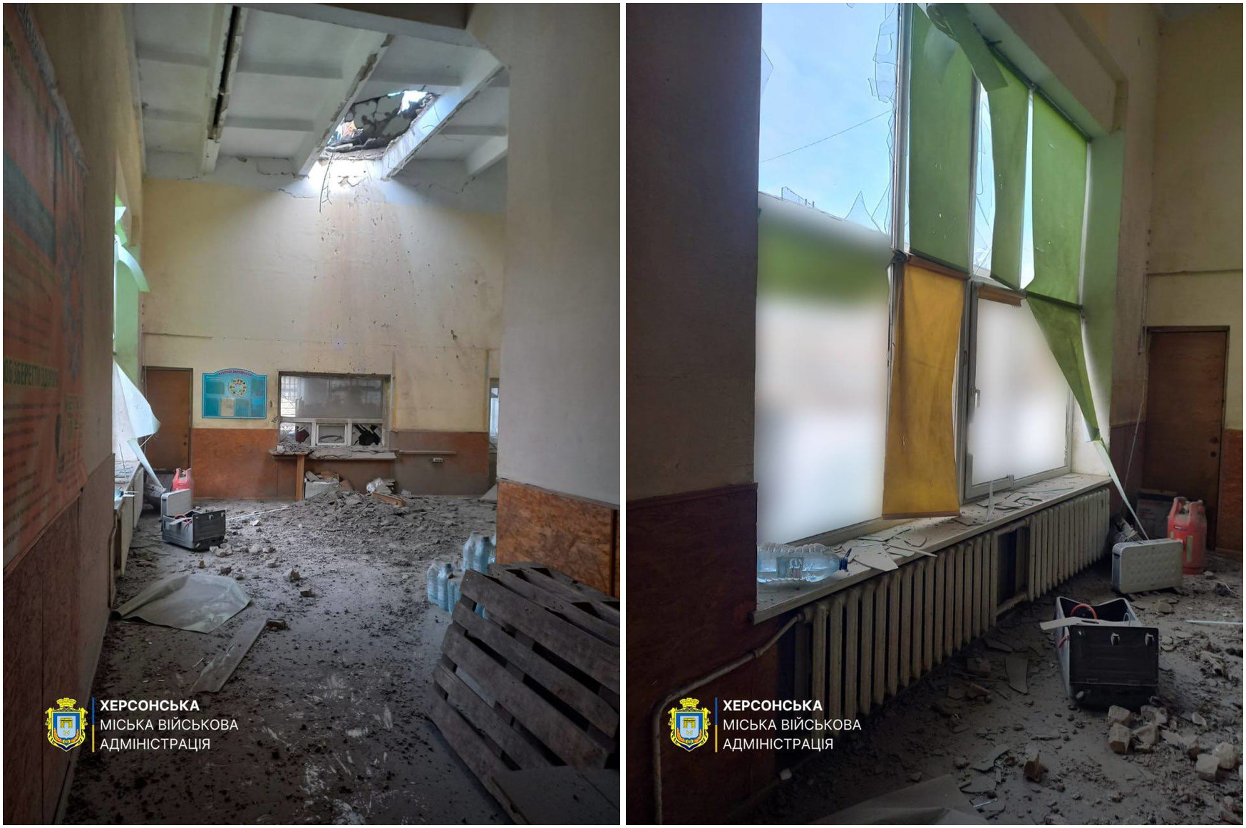 Оккупанты дважды атаковали учебное заведение в Херсоне