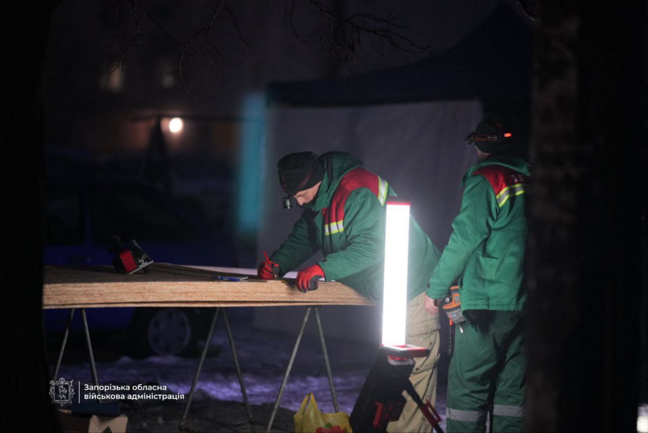 Российская атака на Запорожье