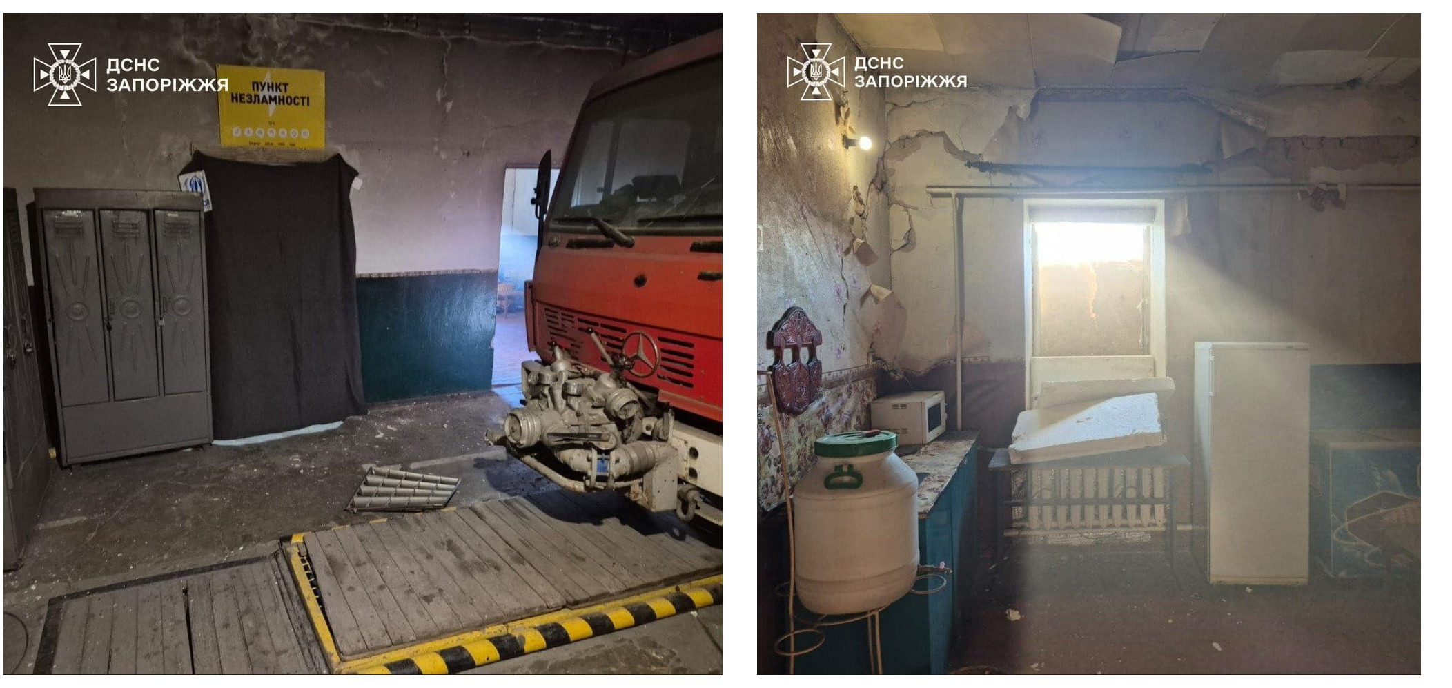 Росіяни вночі атакували пожежну частину на Запоріжжі