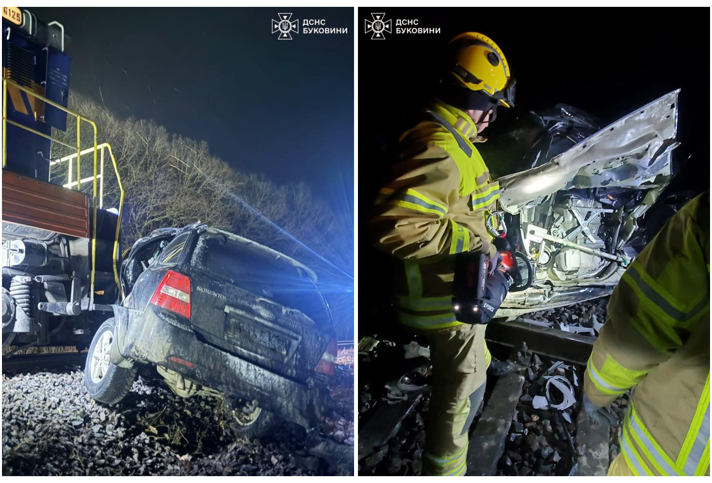 На Буковині на залізничному переїзді тепловоз в'їхав в авто: є загиблий
